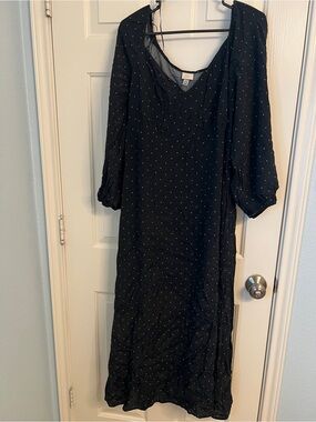 Target A New Day Women's Black Polka Dot Dress